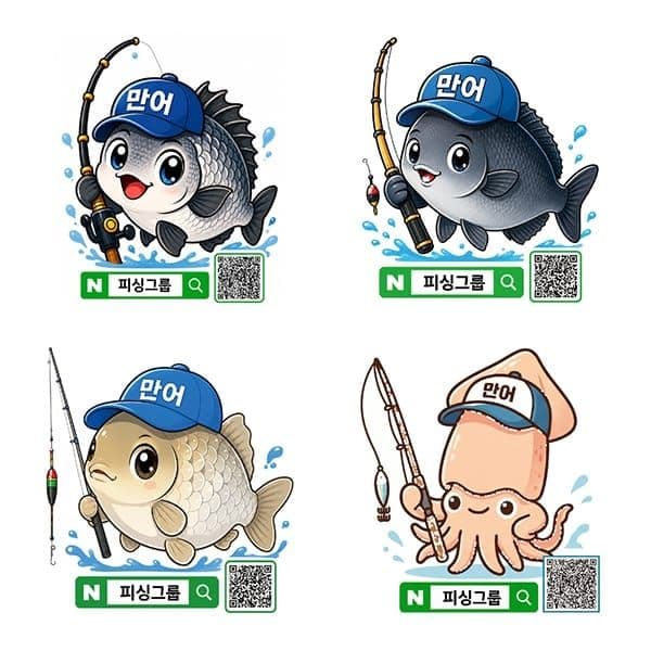 만어 방수 어종 스티커